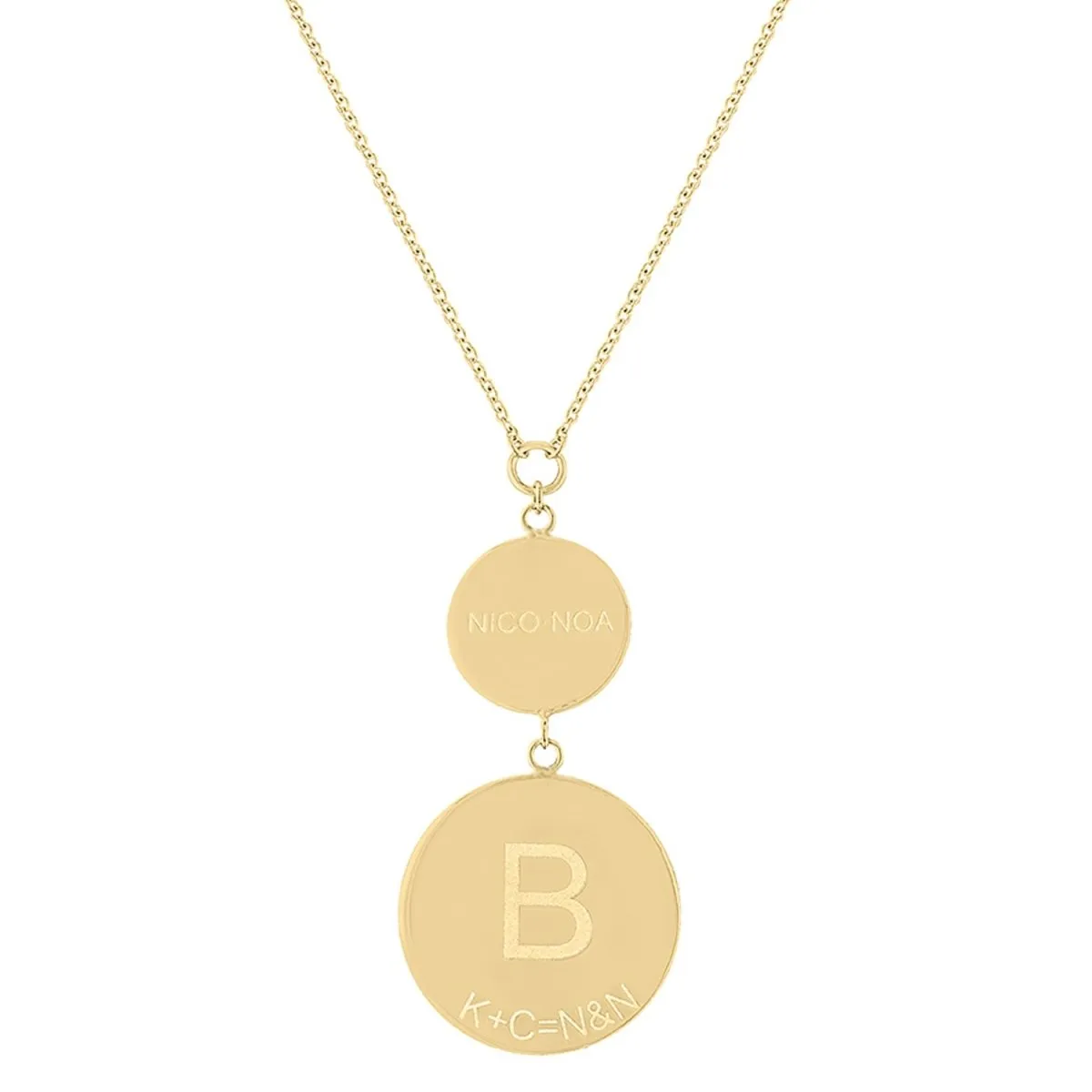 Double Disk Necklace