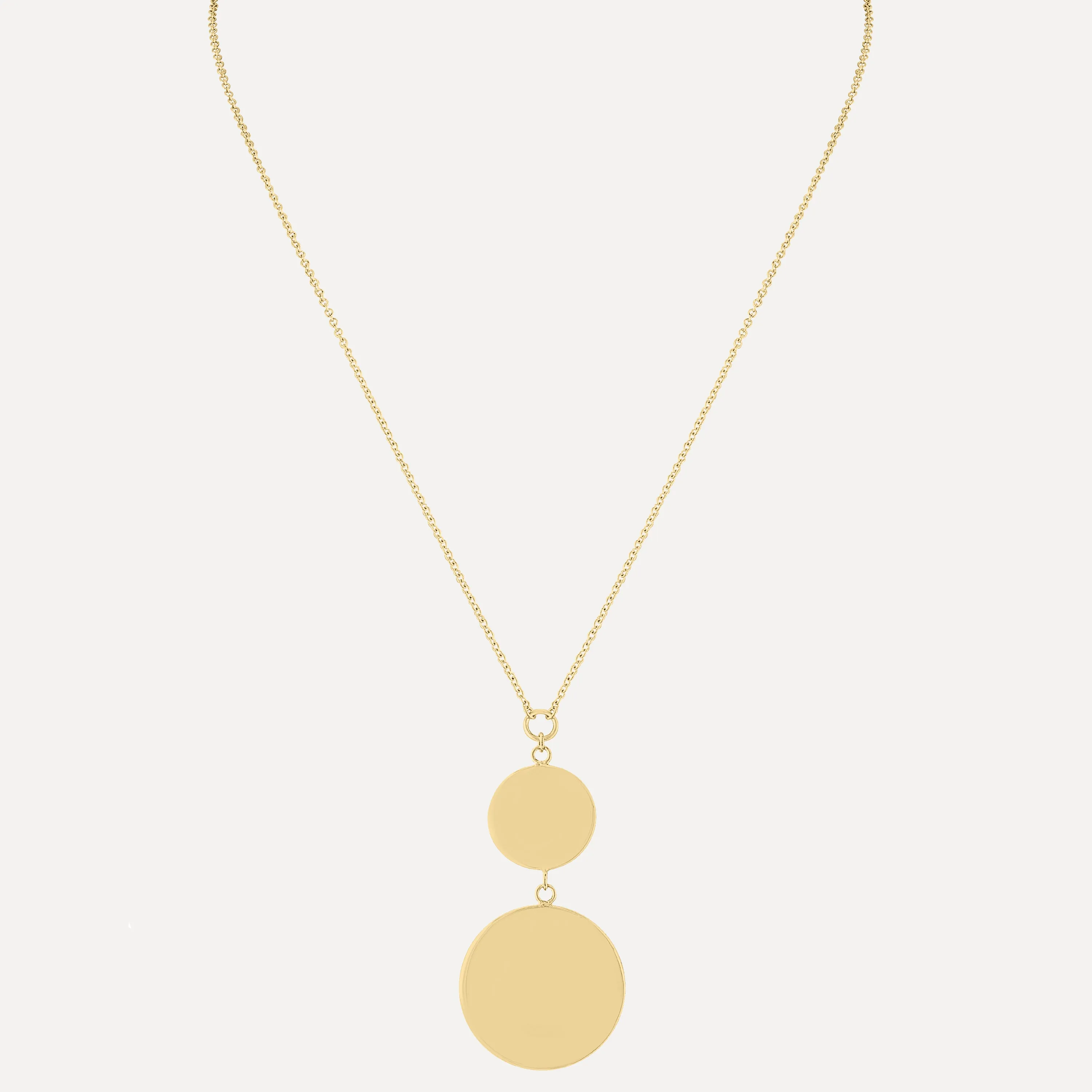 Double Disk Necklace