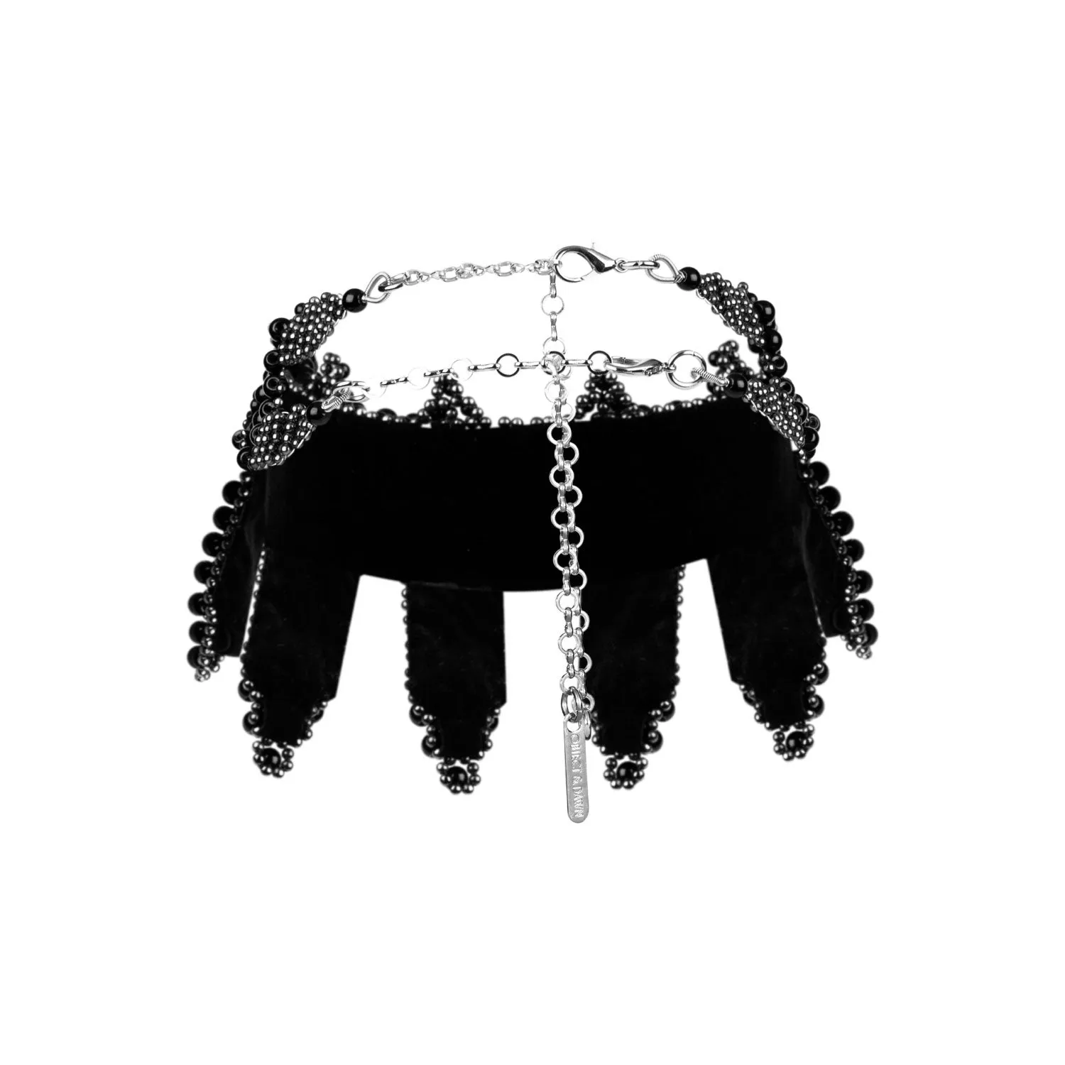 Eingana Choker w/ Removable Tassels in Jet Black