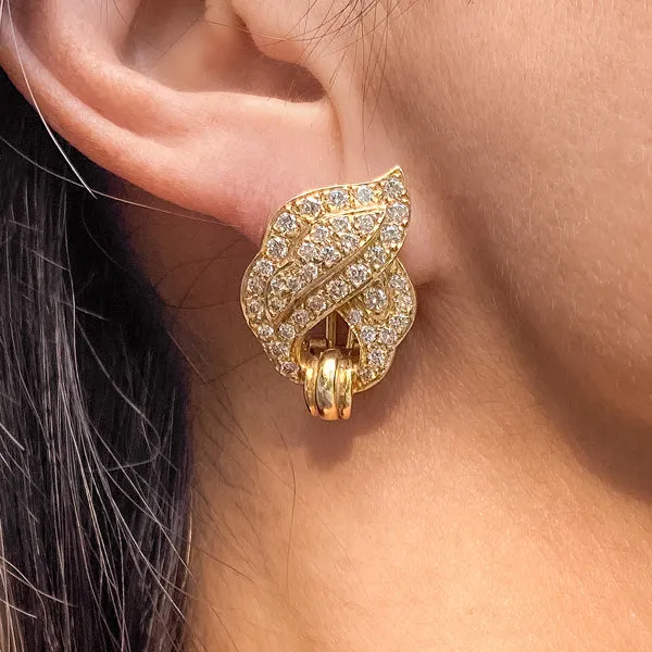 Estate Diamond Earrings