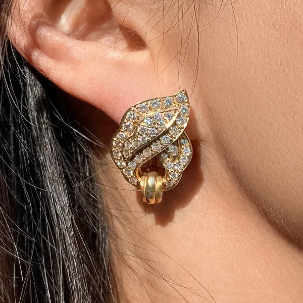 Estate Diamond Earrings