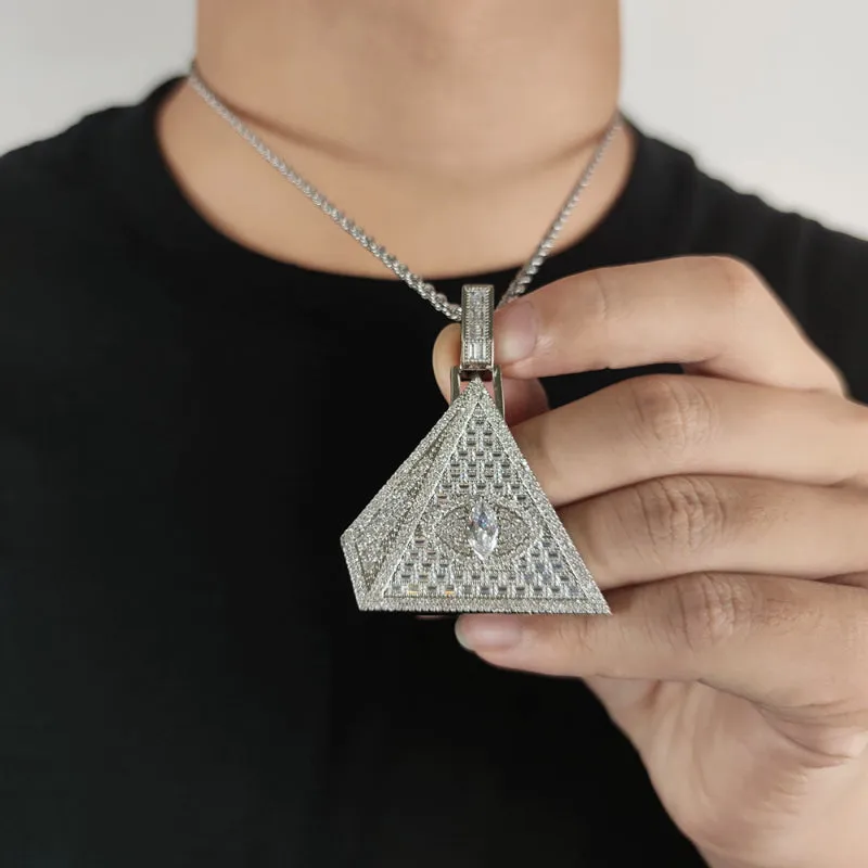 Eye of Providence Iced Out Pendant