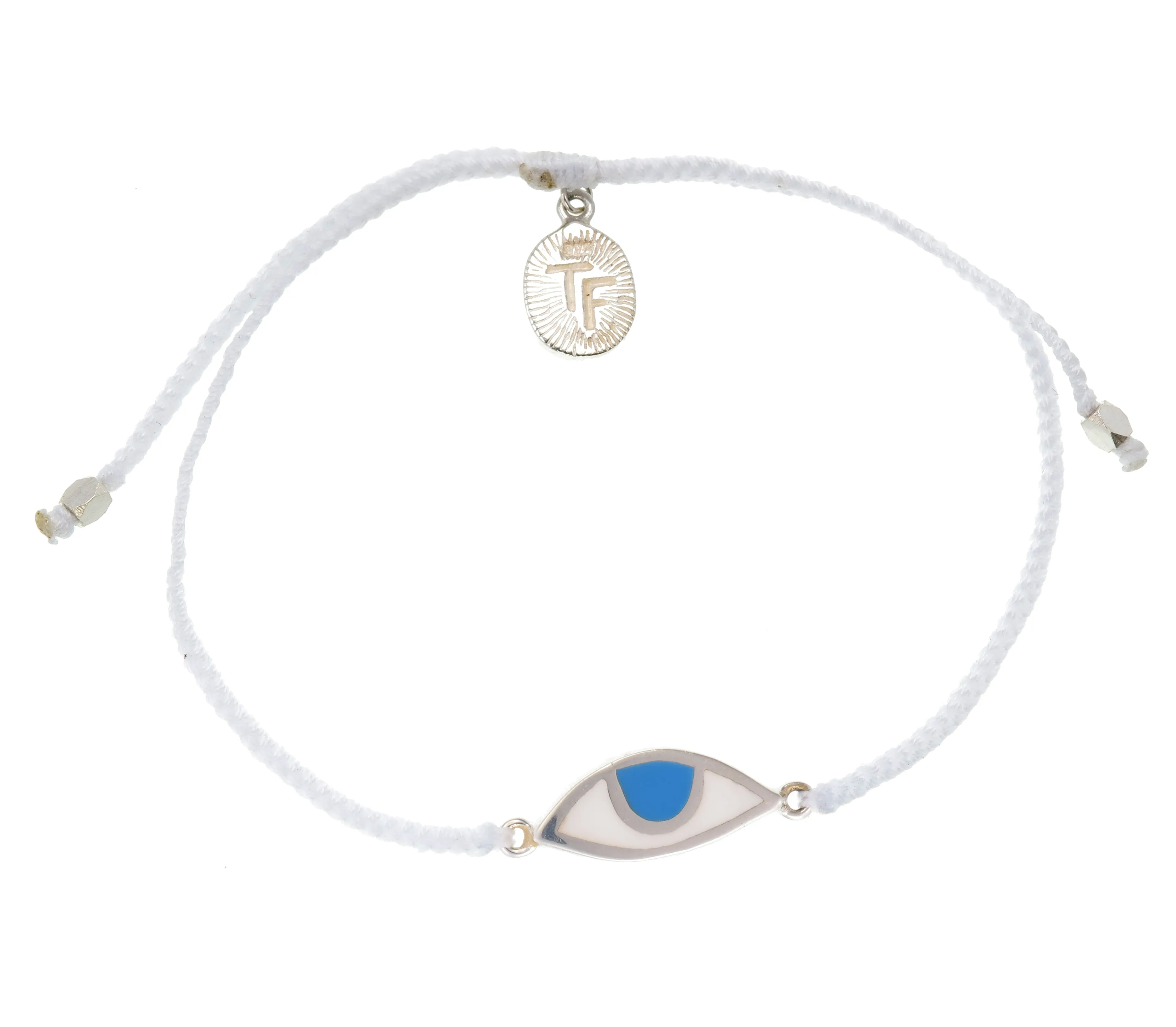 EYE PROTECTION BRACELET - WHITE - SILVER