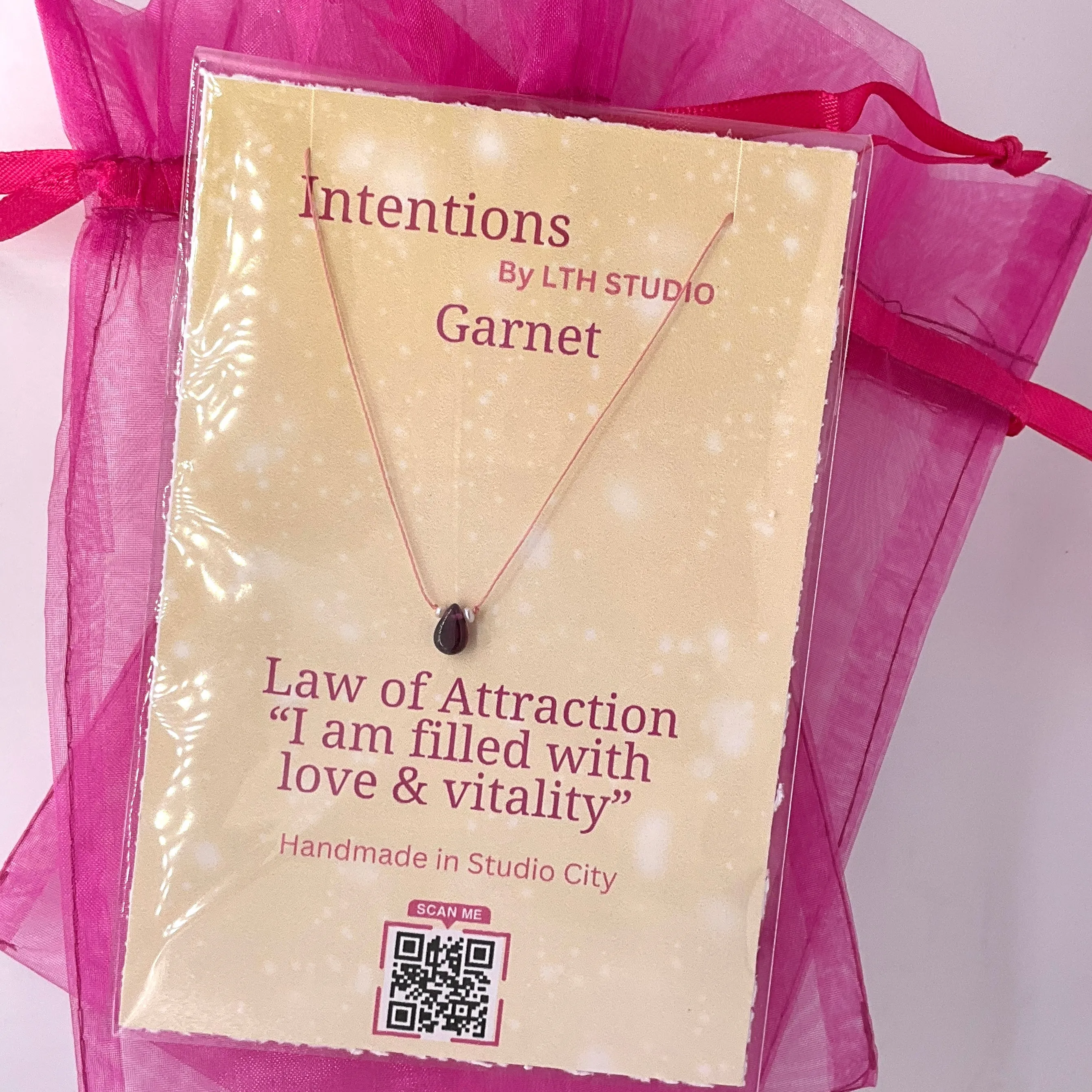 Garnet Intention Necklace