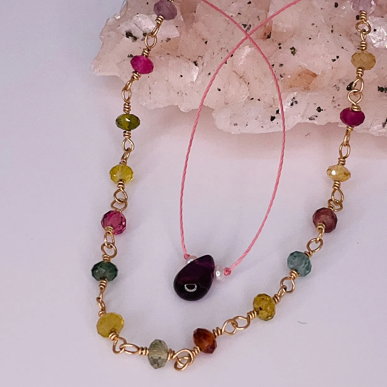 Garnet Intention Necklace