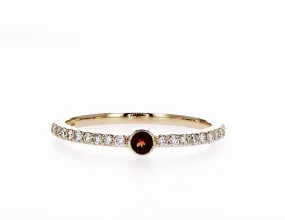 Garnet Stackable Ring (0.21Ctw)