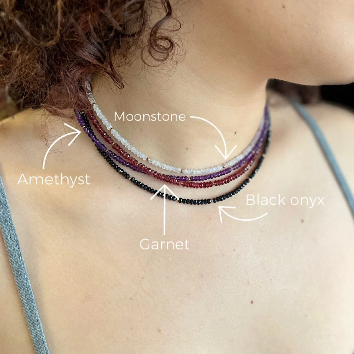 Gemstone Choker Necklace