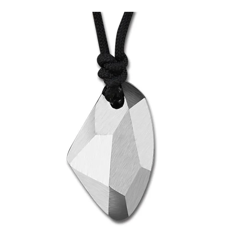 Geometric Shape 925 Sterling Silver Fashion Pendant Necklace