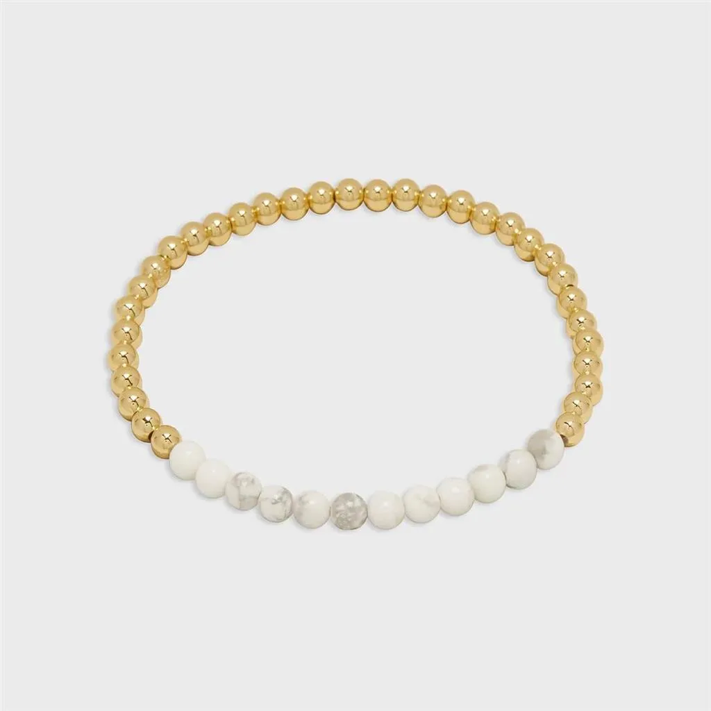 Gorjana Power Gemstone Aura Howlite Calming Bracelet