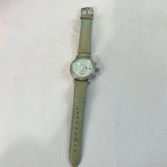 Green Motherof Pearl Face Watch