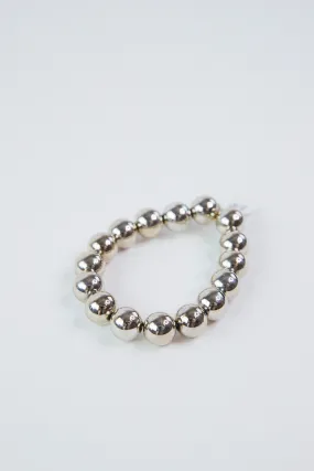 Jaylene Stretch Ball Bracelet, Silver