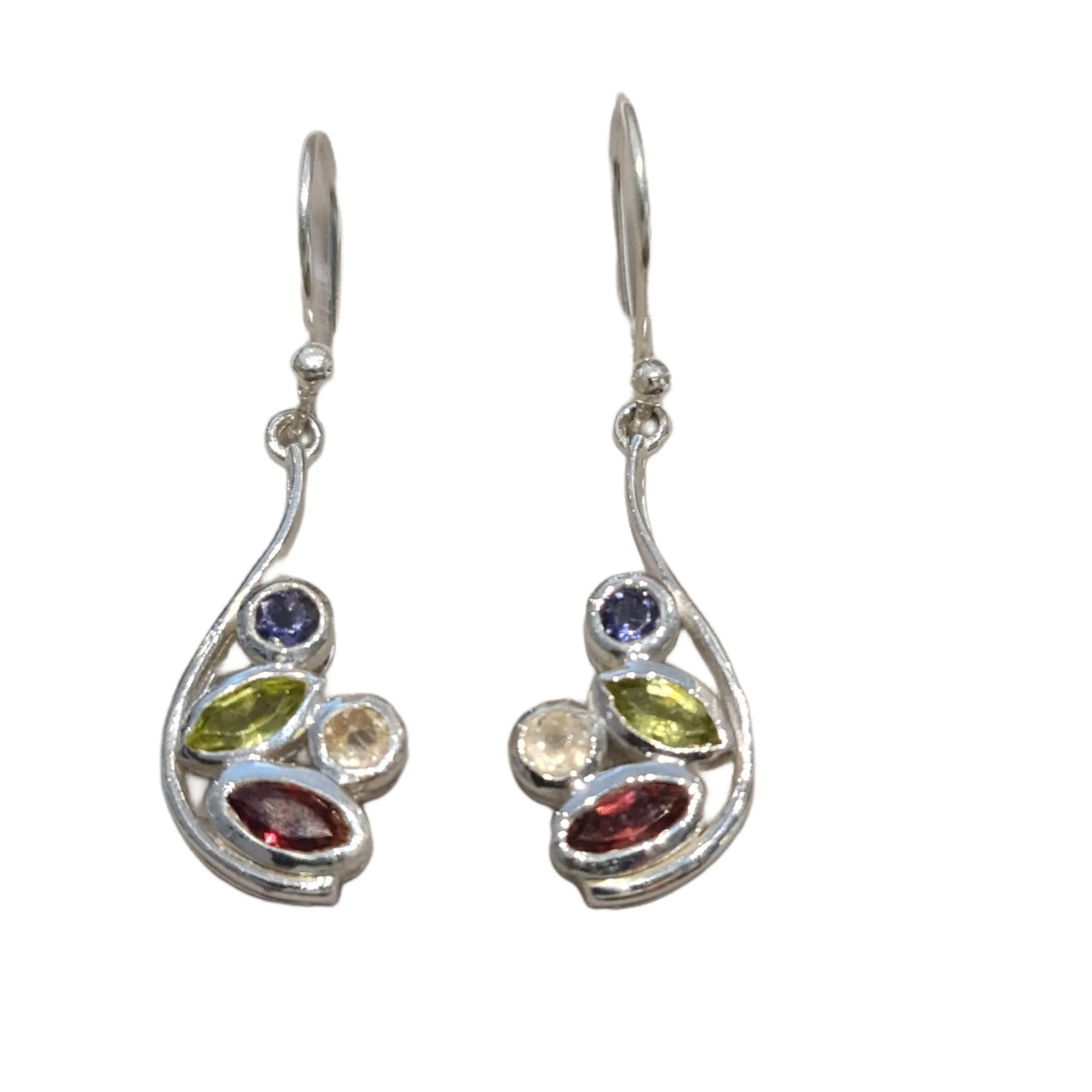 Kina Drop Earrings multi stone