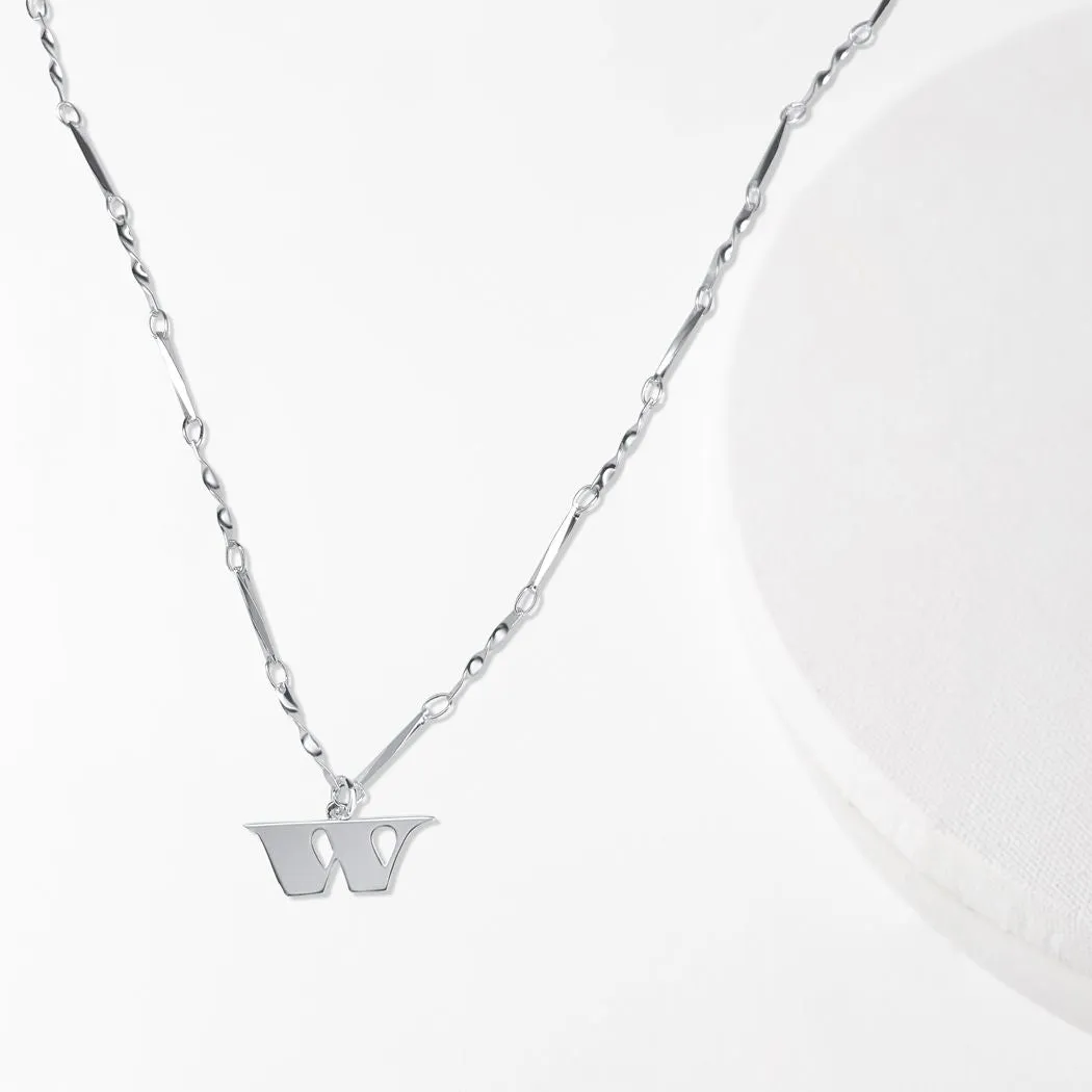 Letter Necklace (W) - Silver