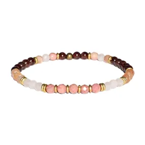 Love & Self Love Garnet and Rose Quartz Delicate Bracelet