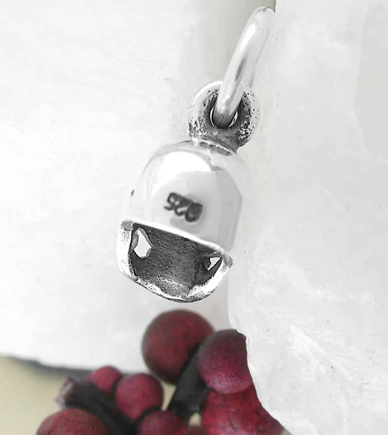 Miniature Life-Like Human Skull Charm