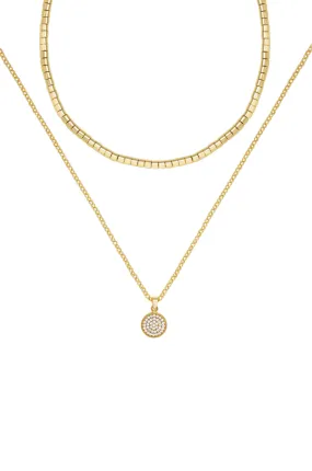 Mix It Up Layers 18k Gold Plated Necklace Set