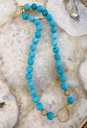 Natalia Necklace-Turquoise