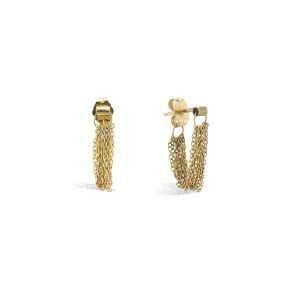 Olivia 14 Karat Yellow Gold Tassel Earrings