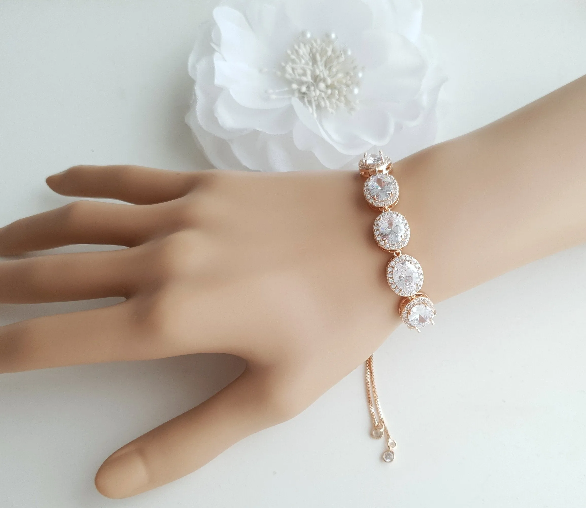 Oval Bridal Jewelry Set-Emily