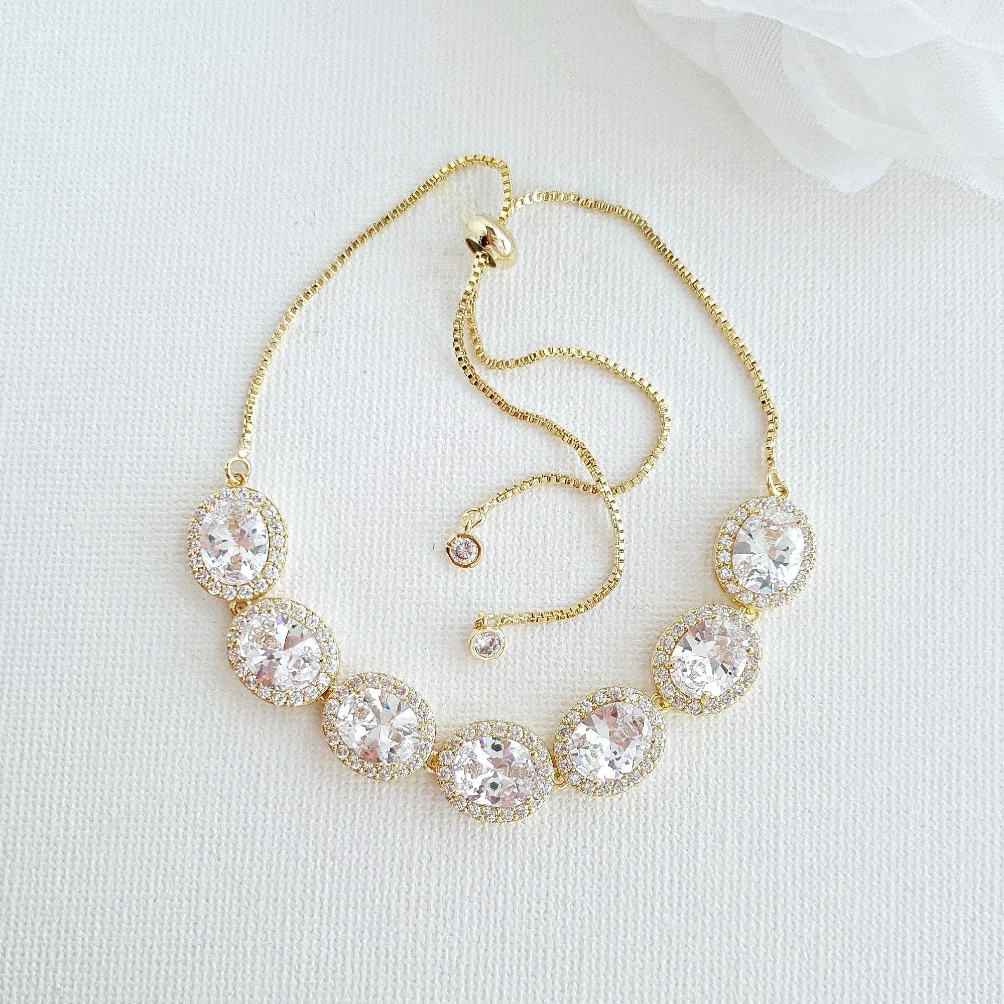 Oval Bridal Jewelry Set-Emily