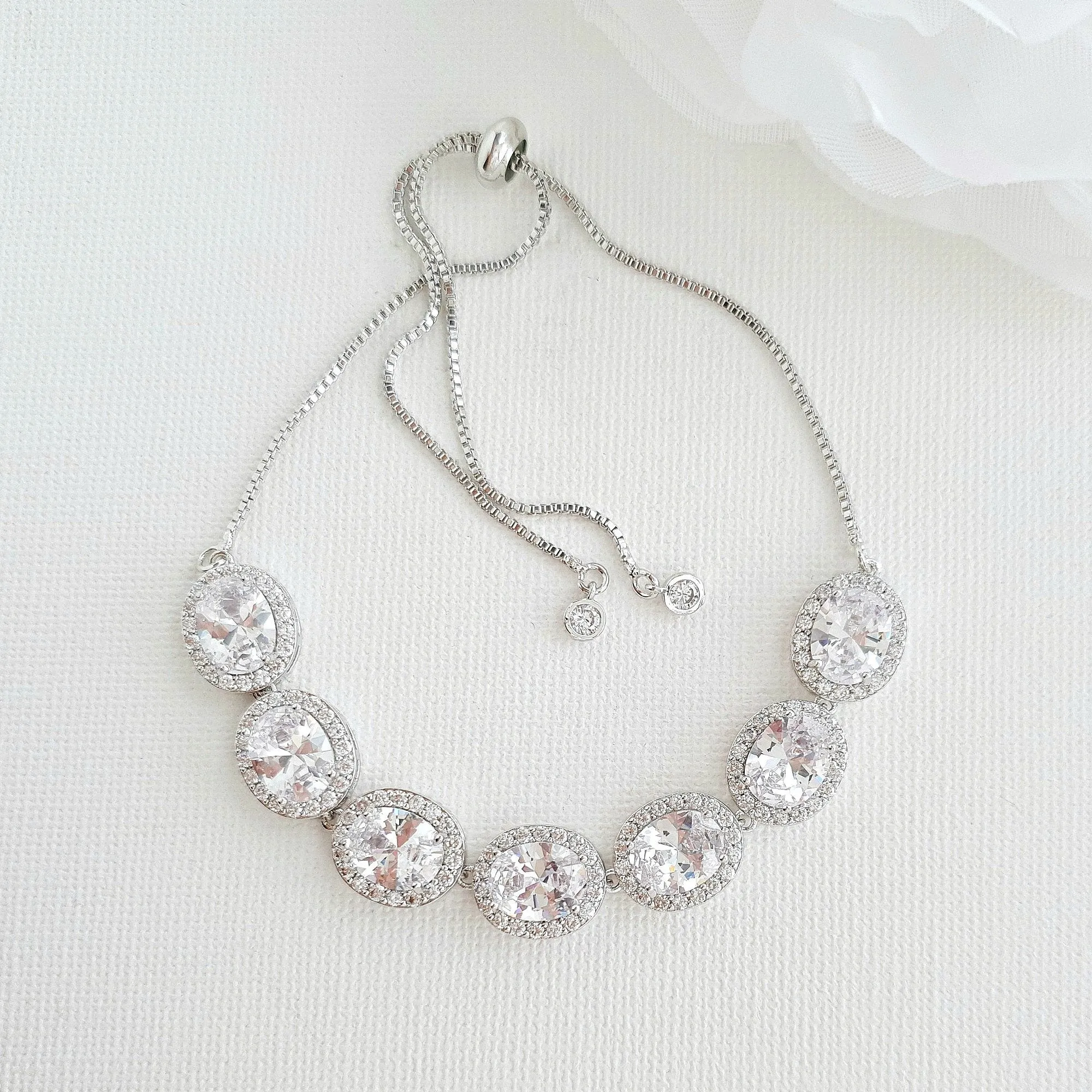 Oval Bridal Jewelry Set-Emily