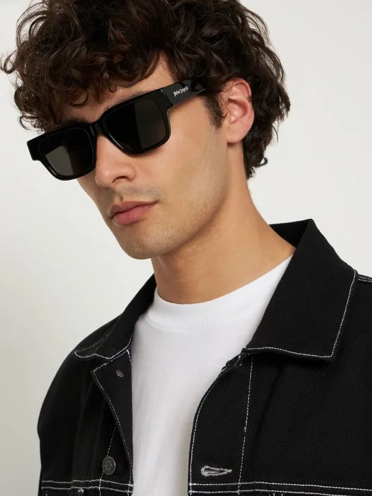 Palm Angels   Newport squared acetate sunglasses 