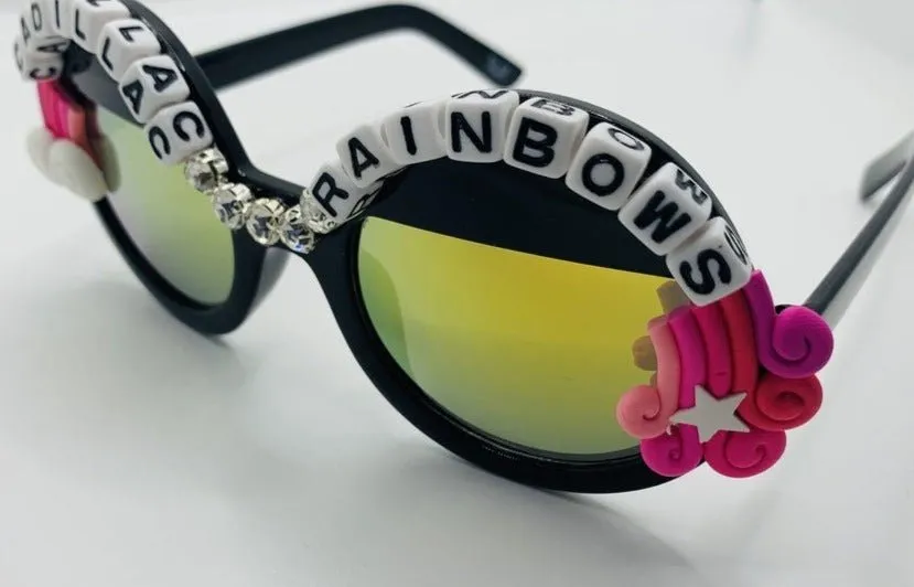 Rad & Refined Cadillac & Rainbows Statement Sunglasses