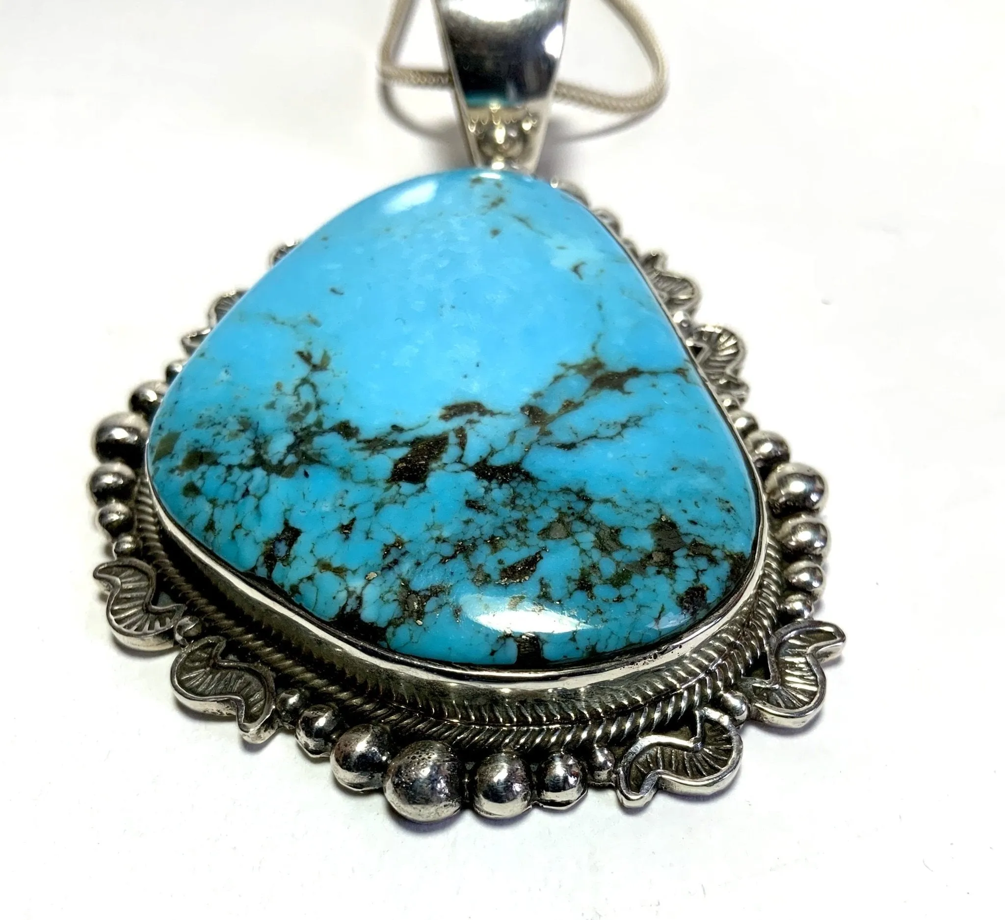 Rock The Earth Arizona Turquoise Pendant Large