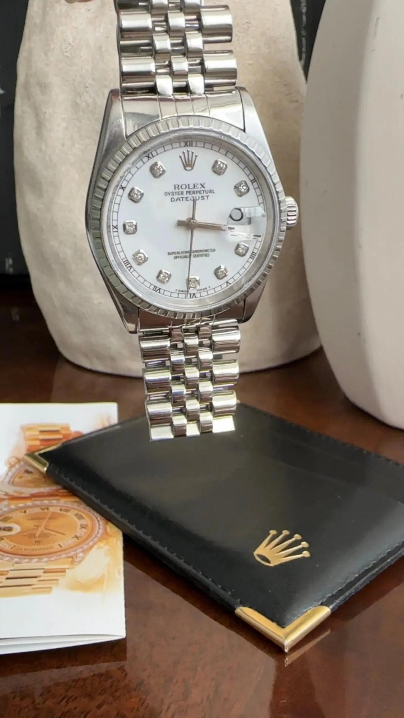 Vintage 1996 Rolex Stainless Steel Datejust 36mm Watch with Jubilee Bracelet