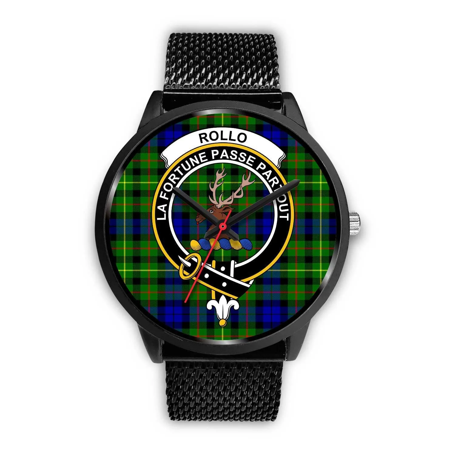 Rollo Clan Badge Tartan Black Watch