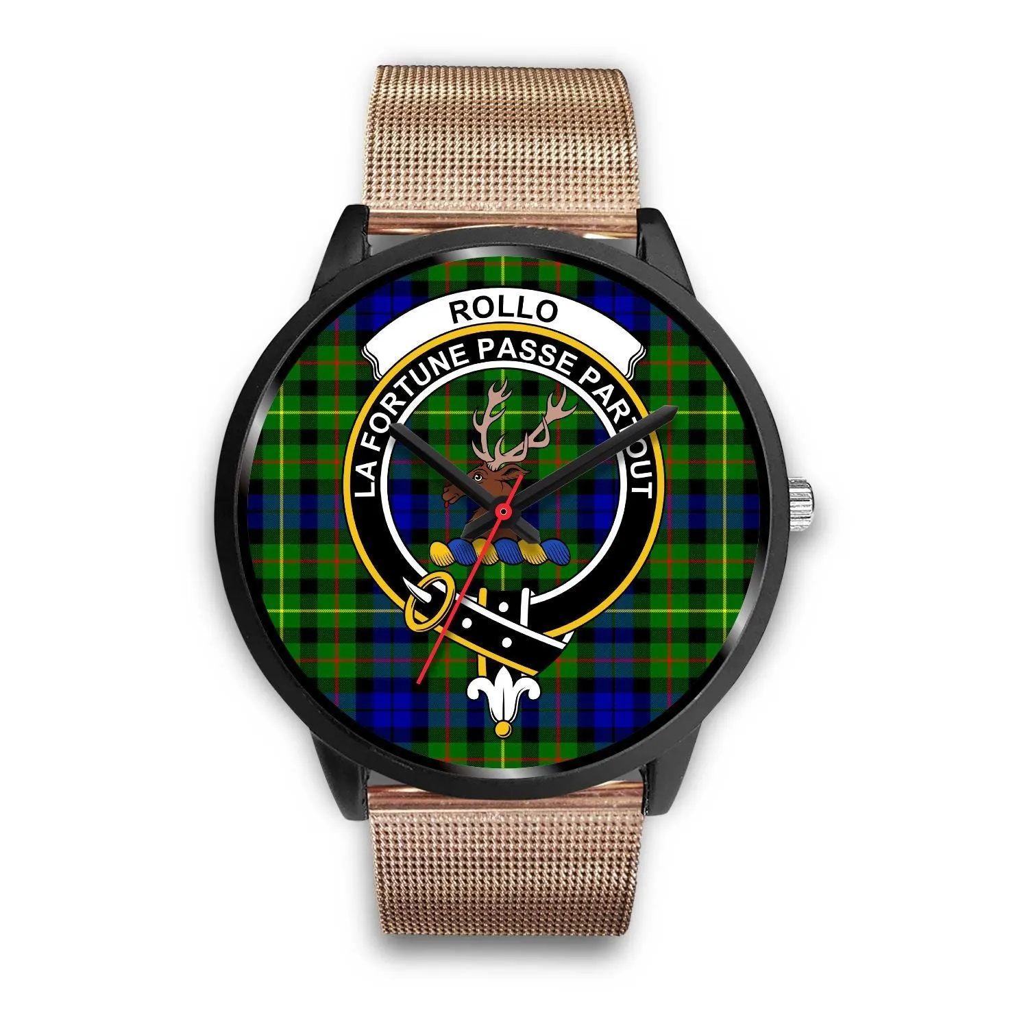 Rollo Clan Badge Tartan Black Watch