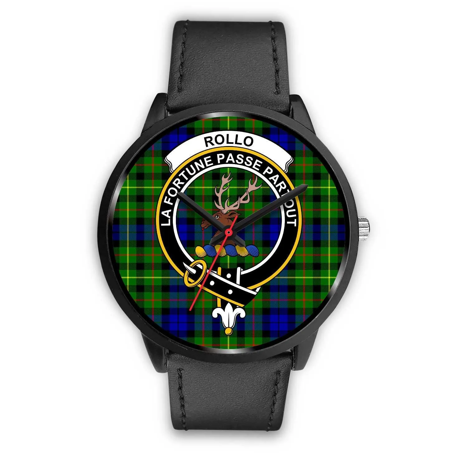 Rollo Clan Badge Tartan Black Watch