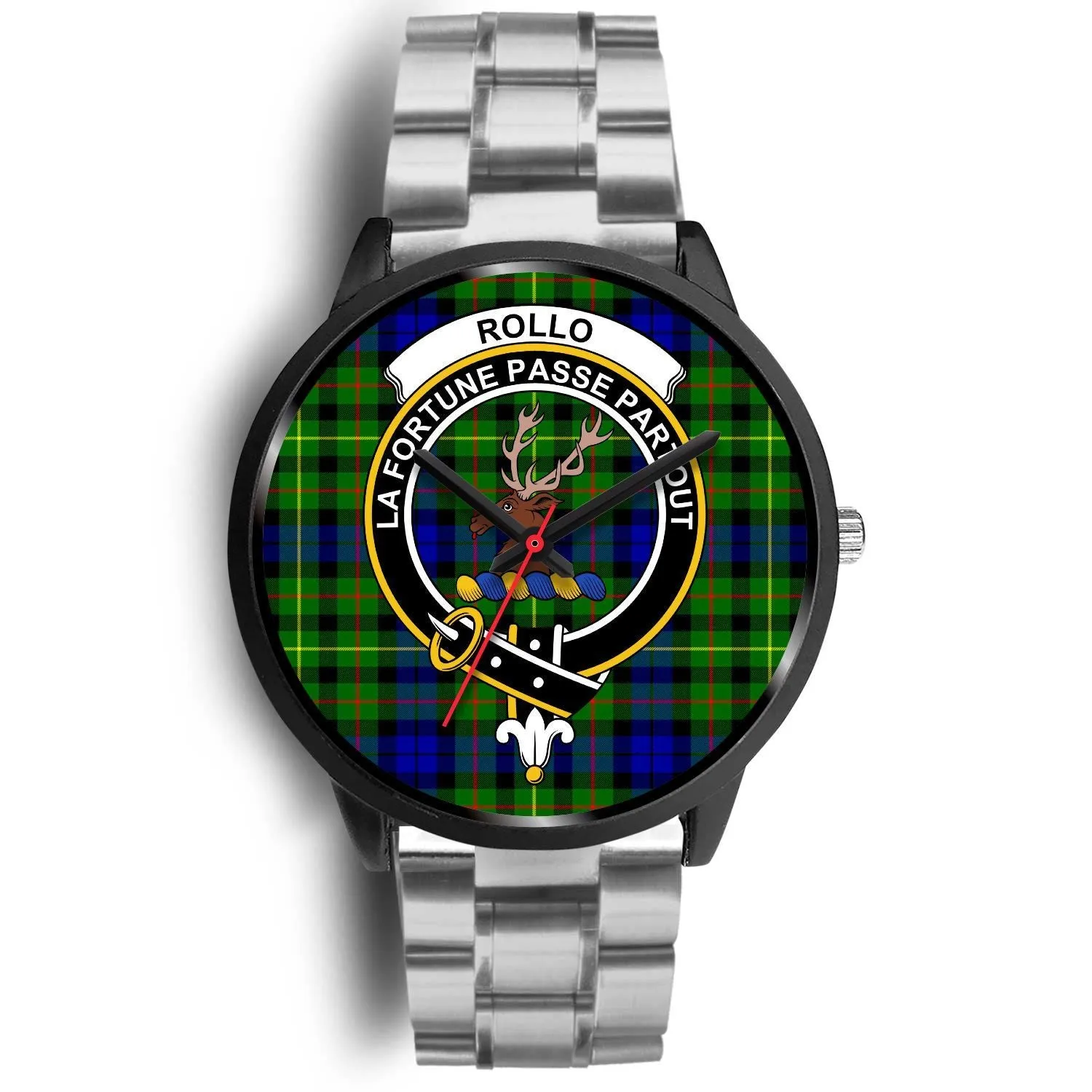 Rollo Clan Badge Tartan Black Watch