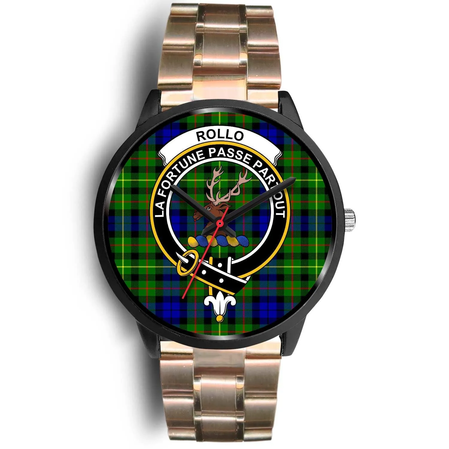 Rollo Clan Badge Tartan Black Watch