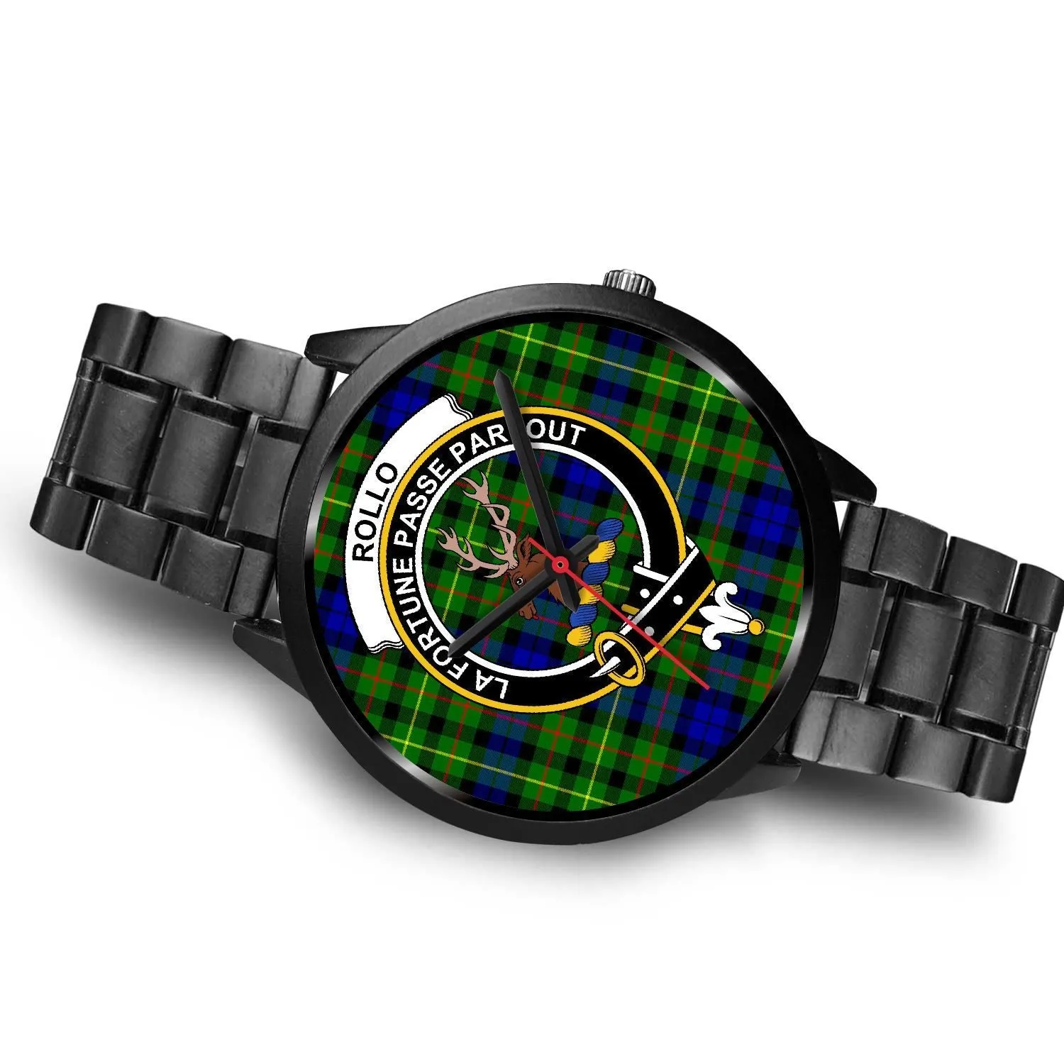 Rollo Clan Badge Tartan Black Watch