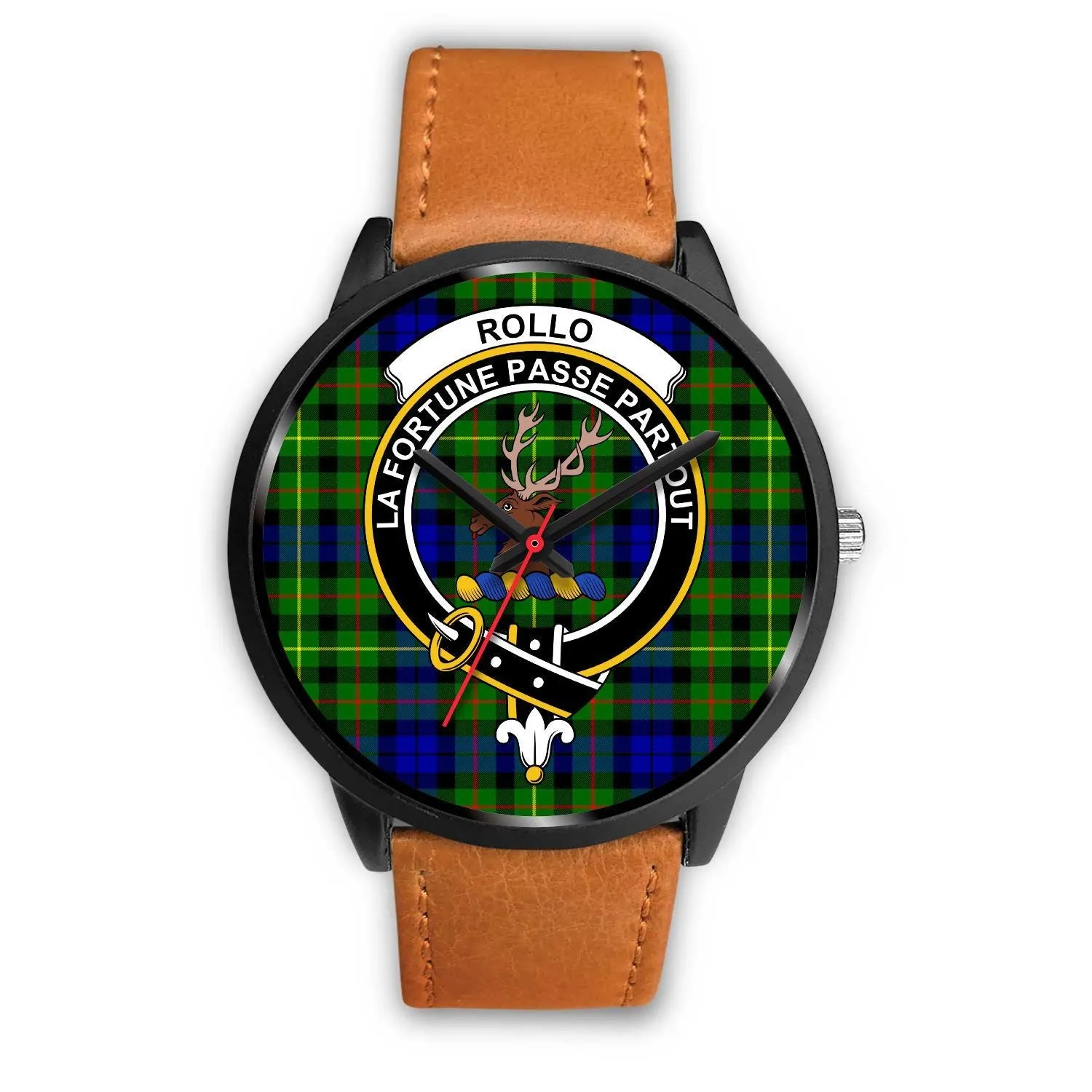 Rollo Clan Badge Tartan Black Watch