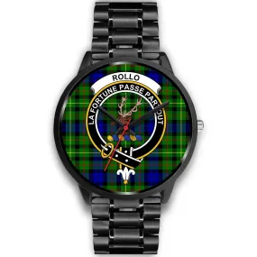 Rollo Clan Badge Tartan Black Watch