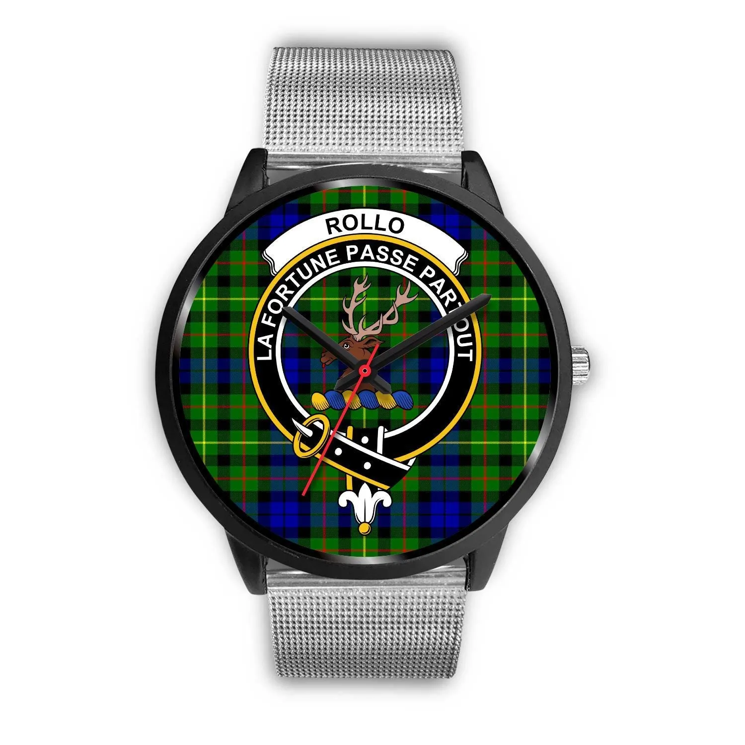 Rollo Clan Badge Tartan Black Watch