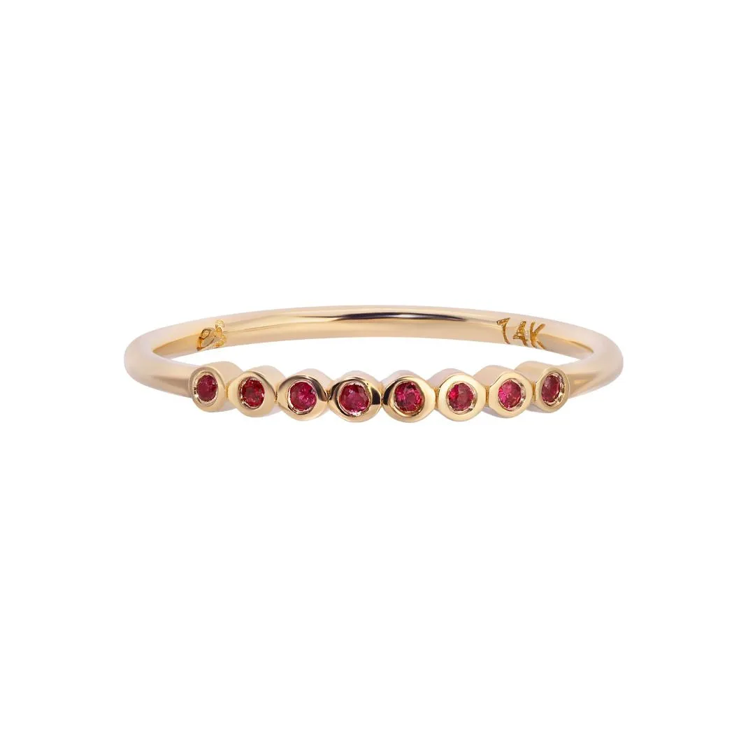 Ruby Cobblestone Ring