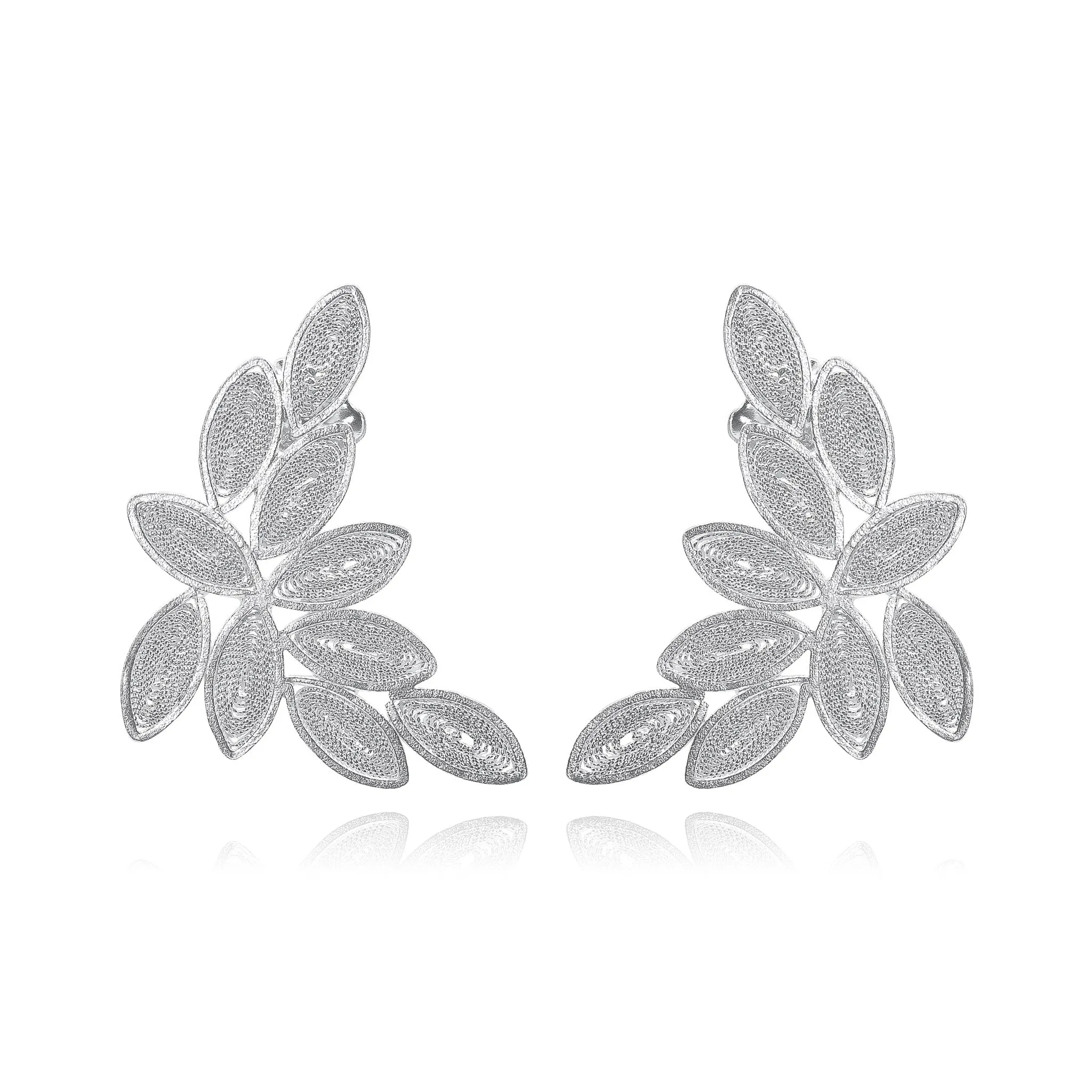 SALOMON SILVER LARGE EARRINGS FILIGREE