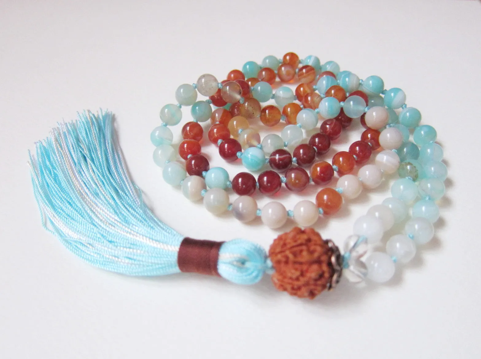 Sea and Sky Mala Necklace