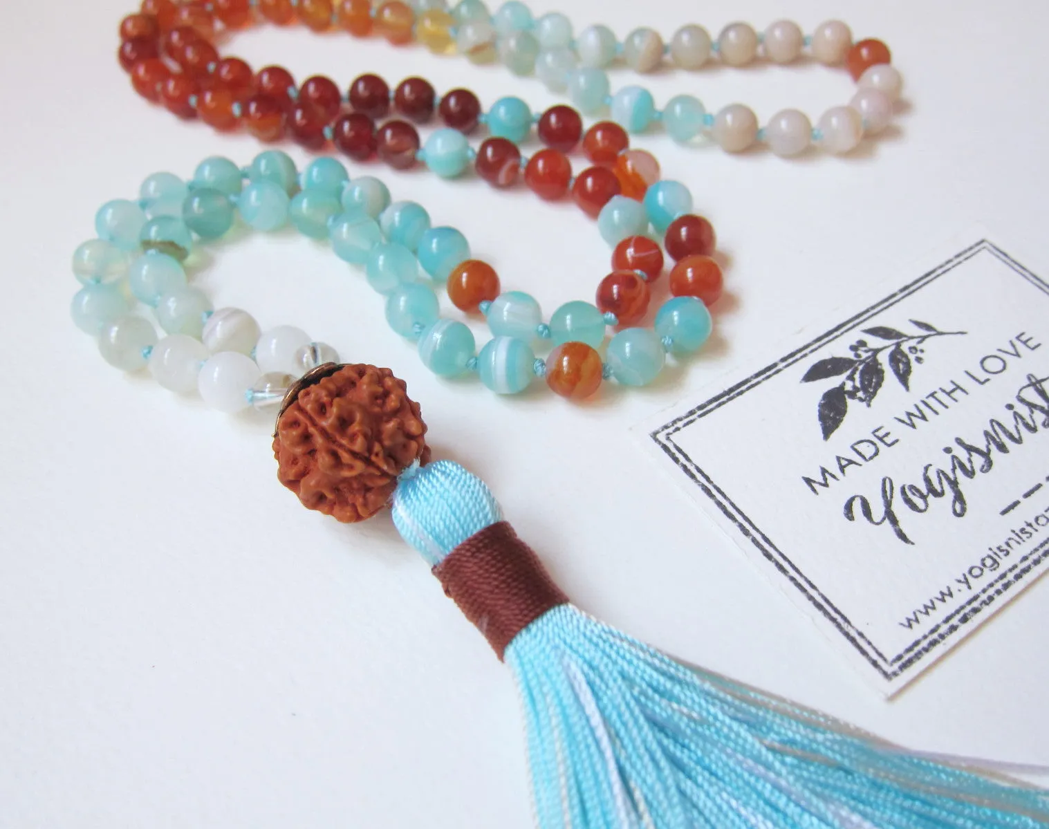 Sea and Sky Mala Necklace