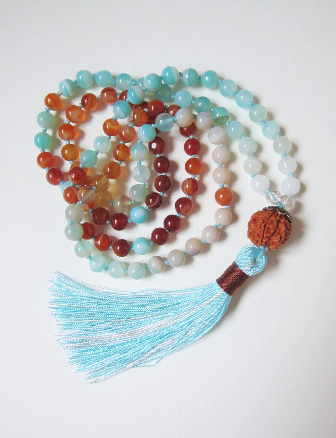 Sea and Sky Mala Necklace