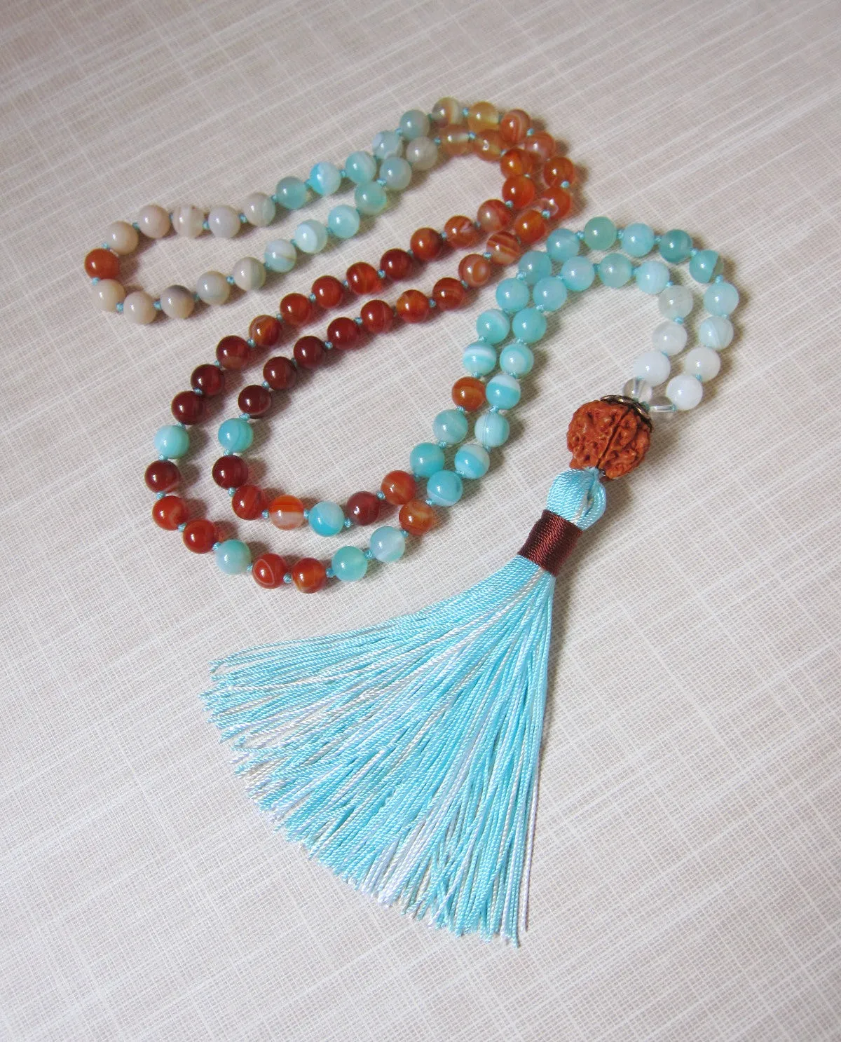 Sea and Sky Mala Necklace