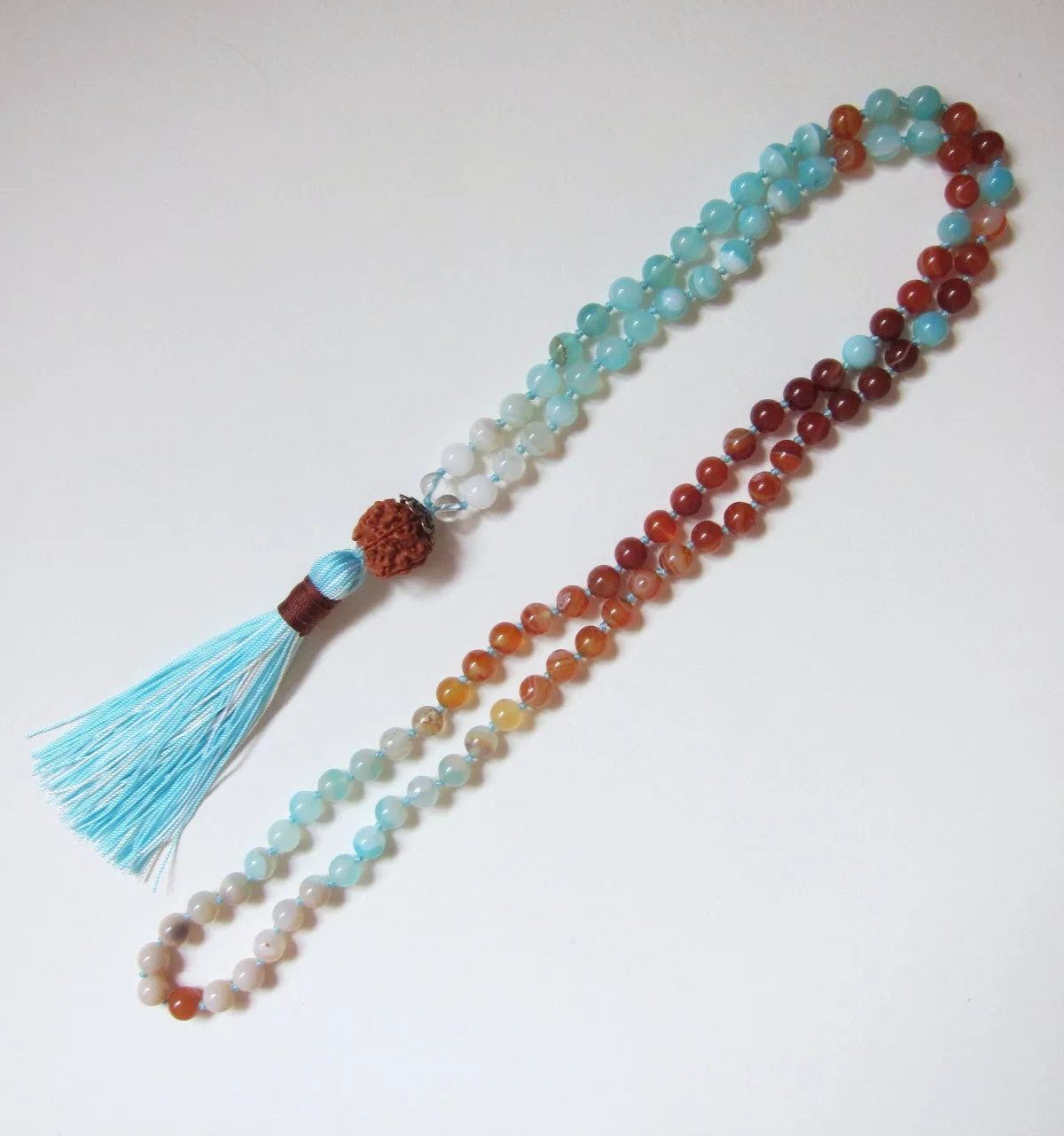 Sea and Sky Mala Necklace