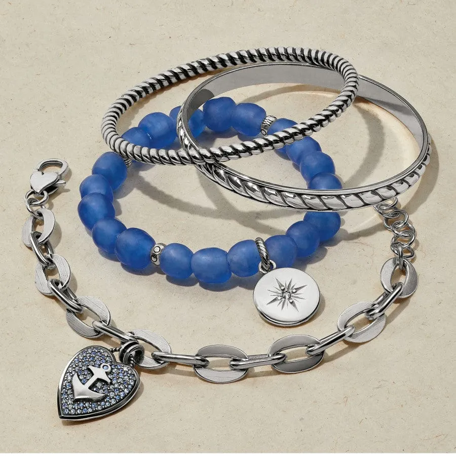 Sea Shore Compass Stretch Bracelet