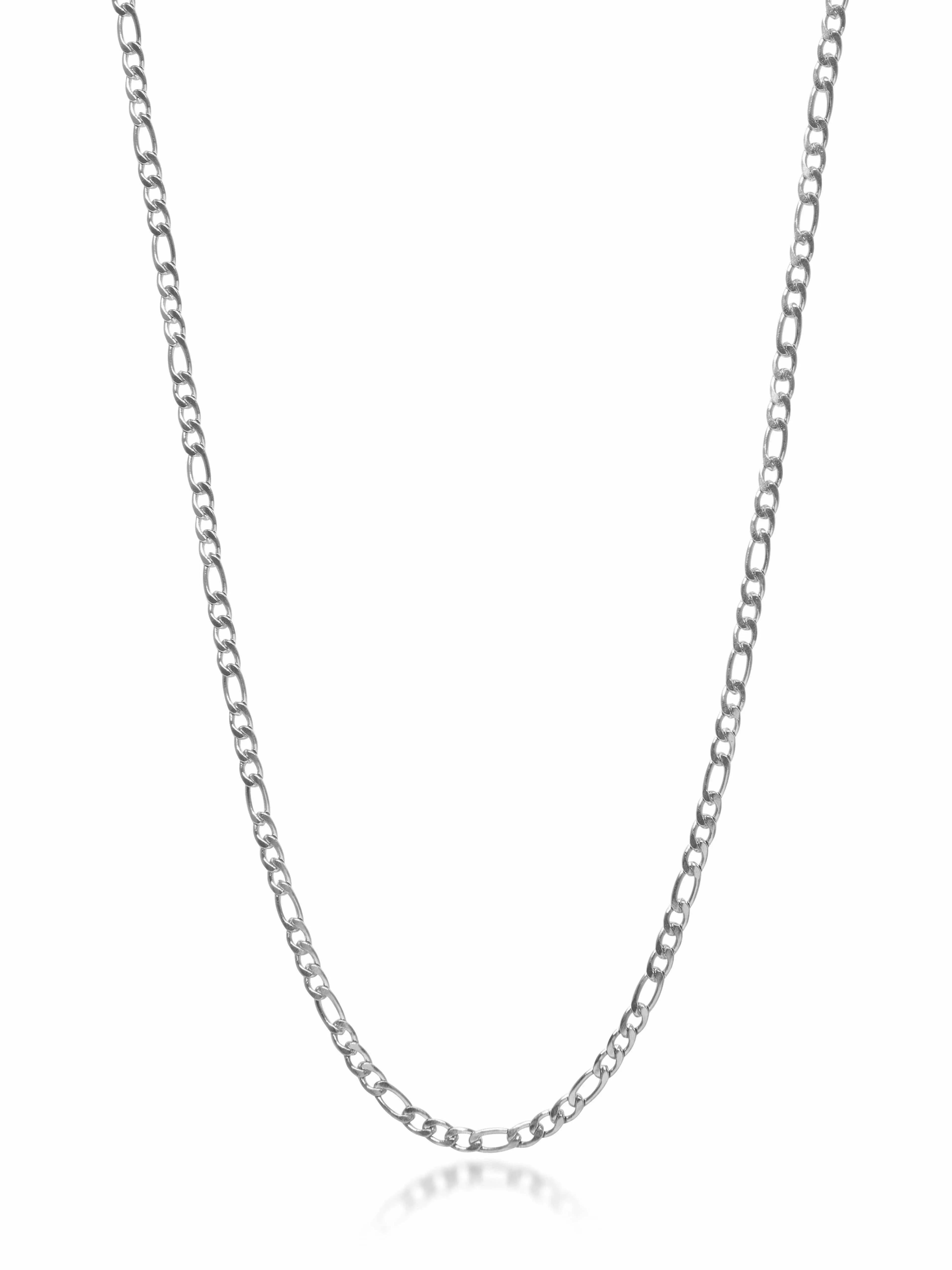 Silver Figaro Chain Choker