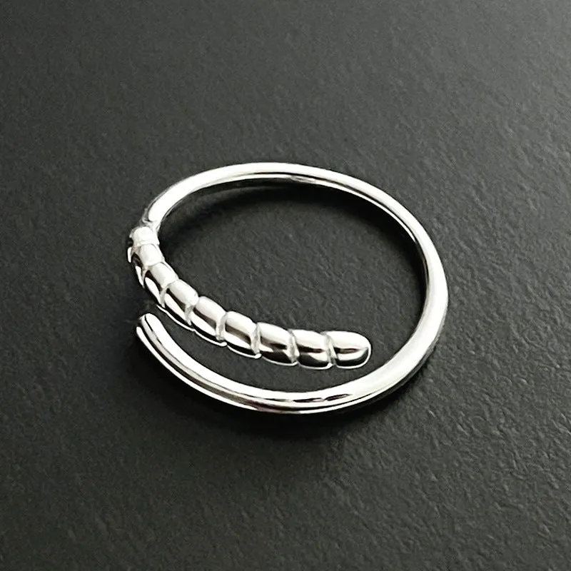 Simple BFF Twist Adjustable Plain Ring