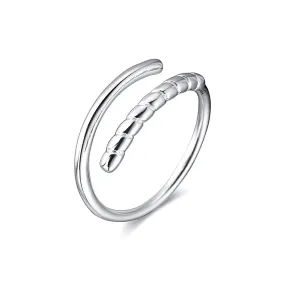 Simple BFF Twist Adjustable Plain Ring