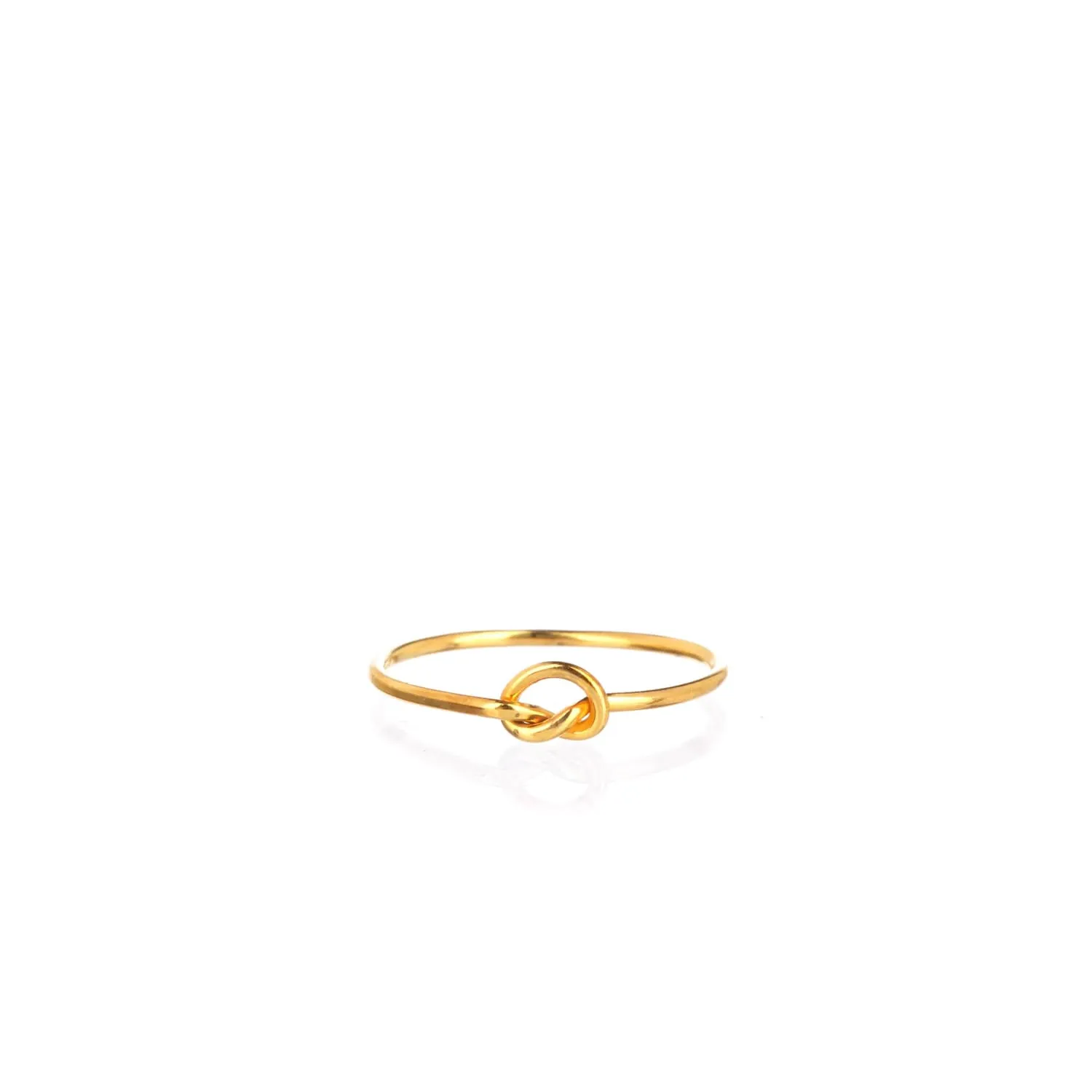 Single Love Knot Ring, 14k Rose Gold Filled Valentines Day